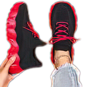 S Summer Lace-up Low Red & Black